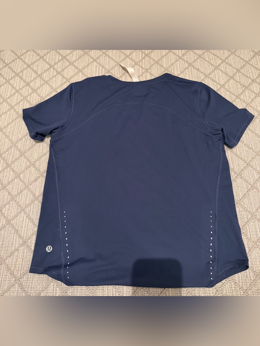 Navy Blue Lululemon Swiftly Tech Shorts Sleeve Shirt - Picture 2 of 2